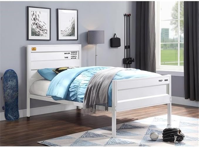 Acme Cargo Full Panel Kids Bed in White