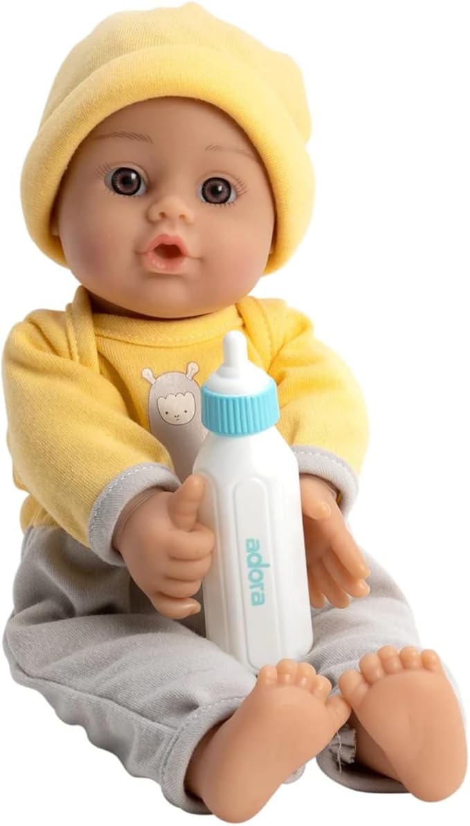 Adora Amazon Exclusive Sweet Babies Collection, 11” Soft and Cuddly Boy Baby Doll Machine Washable, Birthday Gift For Ages 1+ - Baby Llama
