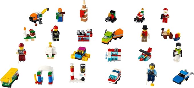 LEGO City Advent Calendar 60303 Building Kit; Includes City Play Mat; Best Christmas Toys for Kids; New 2021 (349 Pieces)