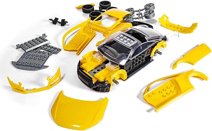 Airfix Quickbuild Audi TT Coupe Yellow Brick Building Model Kit J6034