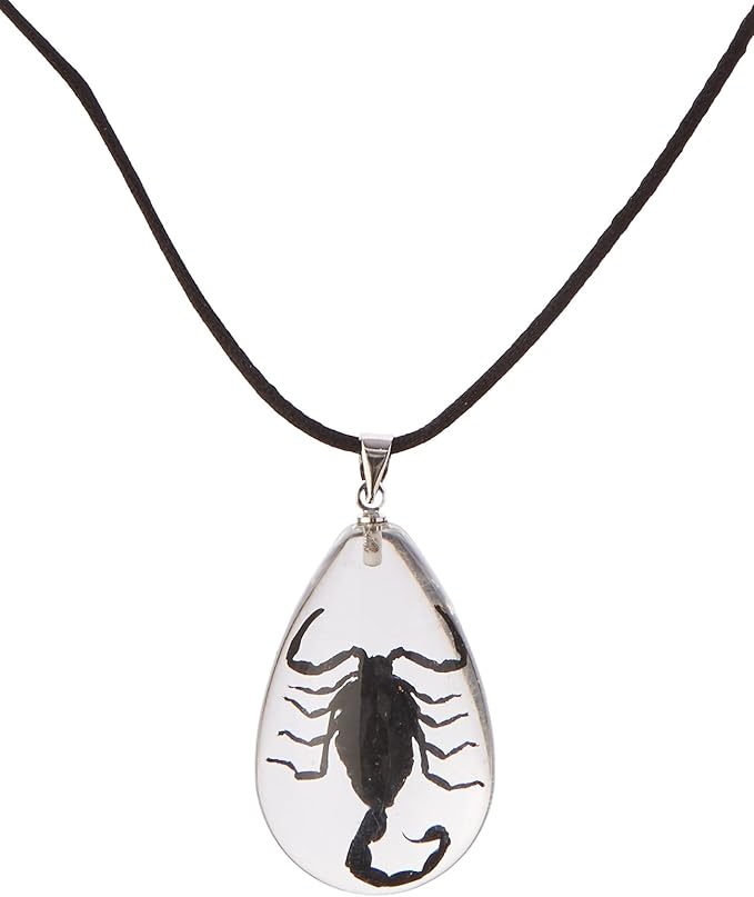 REALBUG Black Scorpion, Necklace, Clear, Small