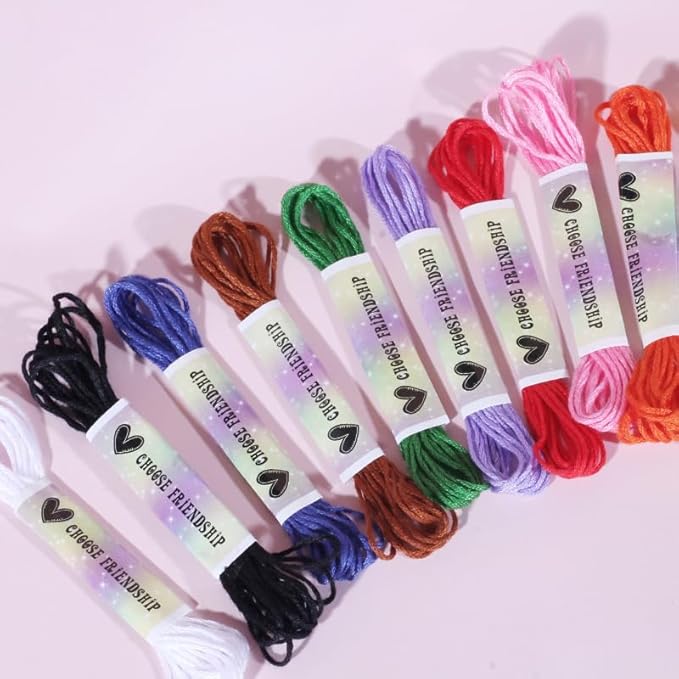 Lreyrous Kids DIY Hand Rope Weaving Kit Personalized Fashion with Braider 4PCS Friendship Bracelet Kit Birthday Gift Holiday Gift Suitable for Children Over 6 Years Old