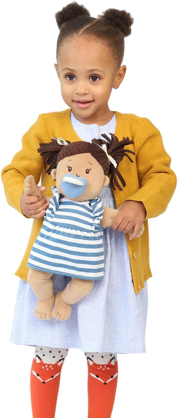 Manhattan Toy Baby Stella Beige with Brown Hair 15" Soft First Baby Doll