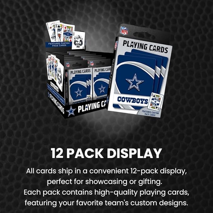 MasterPieces - NFL Playing Cards, Officially Licensed Houston Texans Football Deck, Family Games for Adults and Kids, Standard Index