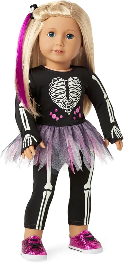 American Girl You, Glow Girl! Skeleton Costume
