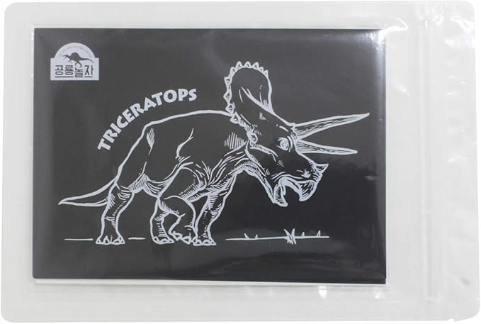 DINORY Scratch Art for Kids & Adults, Dinosaur Scratch Set 102 (10 Dinosaurs)