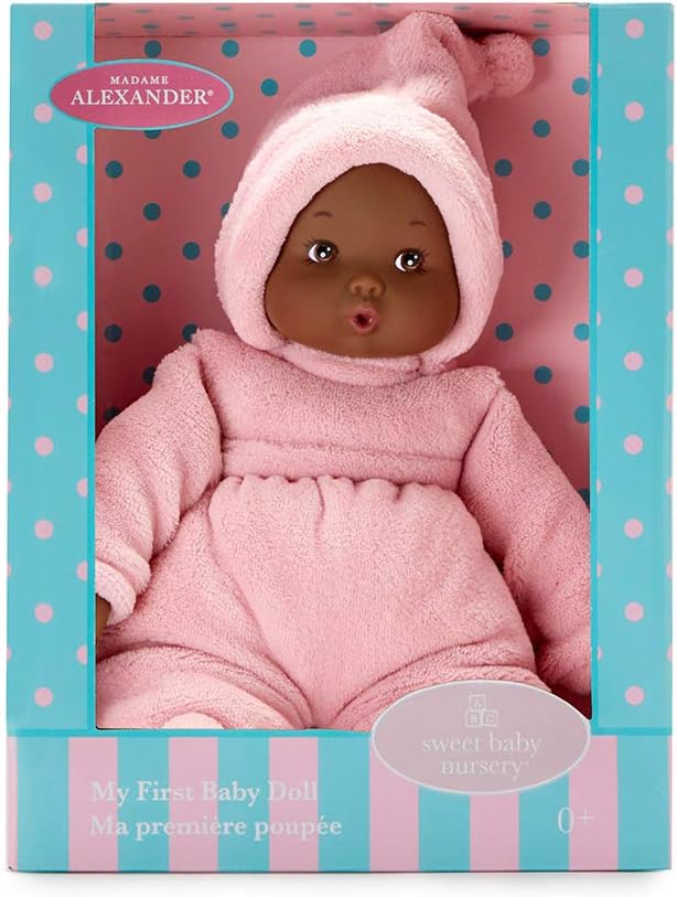 Madame Alexander 12" My First Powder Pink, Dark Skin Tone