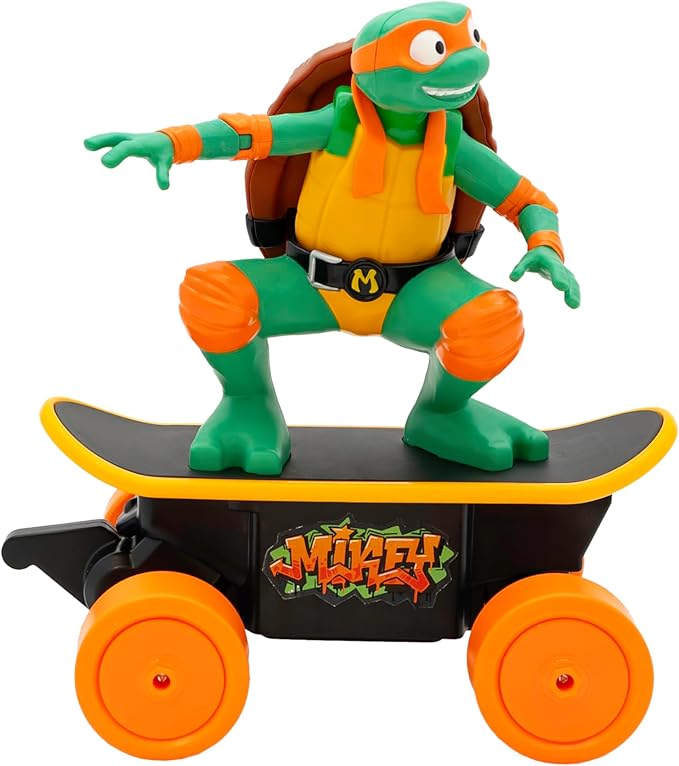 Teenage Mutant Ninja Turtles Mikey Cowabunga Skate RC - Imitates Real Skate Tricks - Toys and Gifts for Children Ages 5+
