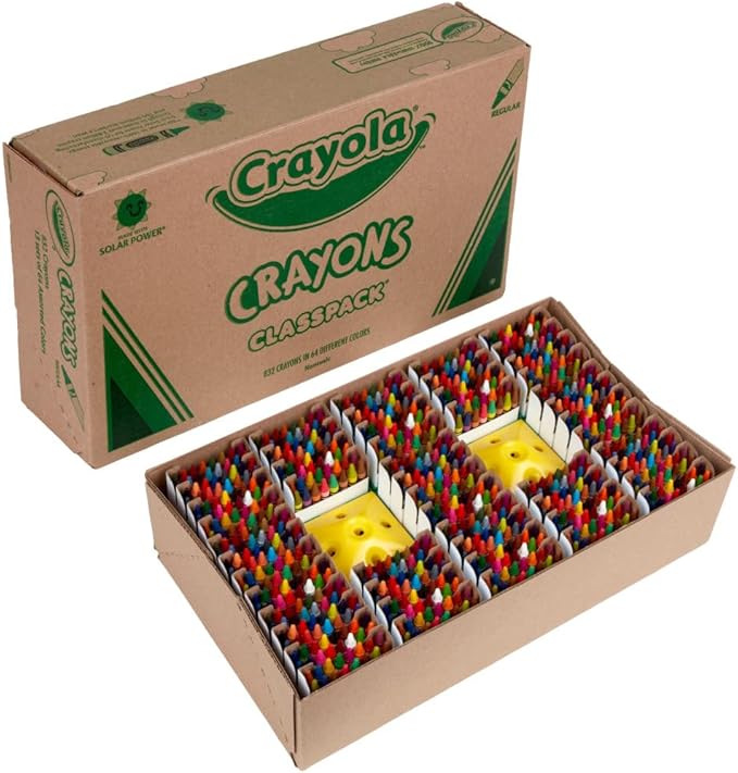 Crayola Crayon Classpack (832 Count), Bulk School Supplies for Classrooms,13 Sets of 64 Crayons, Kids Arts & Crafts Supplies