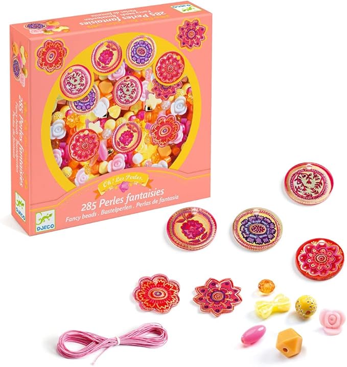Djeco DJ09854 Abalorios Flores Beads