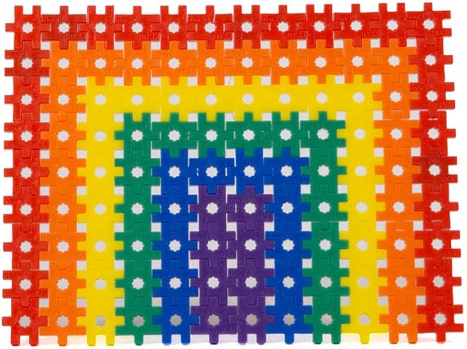 KADU Rainbow 250 Piece Set - STEM/STEAM Building + Construction Toy, for Open + Imaginative Play Ages 5+