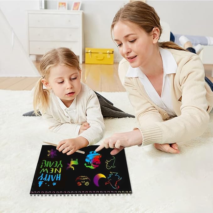 Scratch Art Books for Kids Rainbow Scratch Paper for Best Gifts