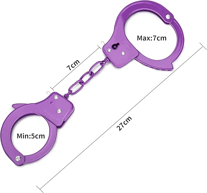 Metal Play Handcuffs, Hand Cuffs Police, Toy Handcuffs for Kids