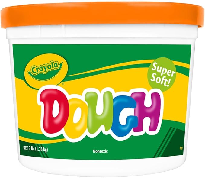 Crayola Orange Dough, 3 lb. Resealable Bucket, Toys for Kids, Gift