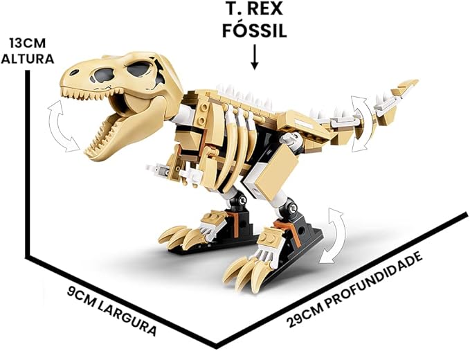 LEGO Jurassic World T. rex Dinosaur Fossil Exhibition 76940 Building Kit; Cool Toy Playset for Kids; New 2021 (198 Pieces)