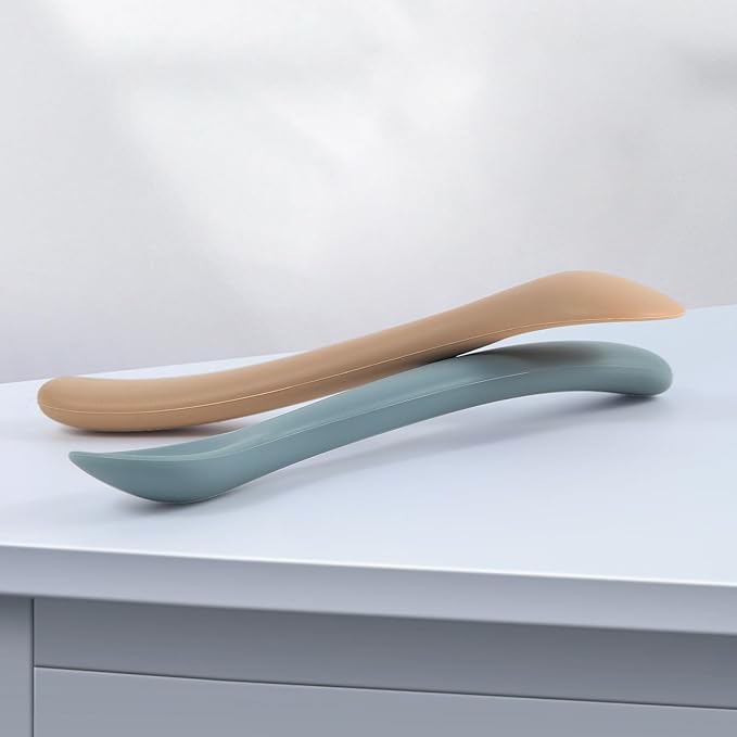 Baby Spoons, 6 Pack First Stage Silicone Baby Feeding Spoons, Soft Tip Feeding Baby Utensils, Baby Led Weaning Supplies Training Spoons, Dishwasher and Boil Safe