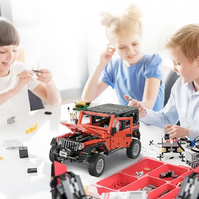 RiceBlock Off-Road Vehicle Model Building Setfor Adult Challenging, Car Building Toys Boys Aged 8 and Above, 1287 Pieces Compatible with Lego