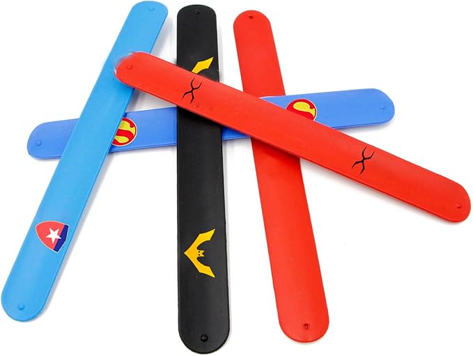 Slap Bracelets for Kids Party Supplies Favors Boy's Wristband Accessories Wrist Strap Gift Supplies,3 years and up (5-Pack)
