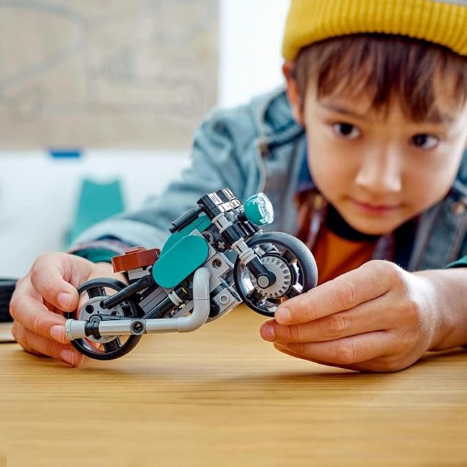 LEGO Creator Vintage Bike 31135 Toy Blocks, Present, Vehicle, Glue, Boys, Girls, Ages 8 and Up