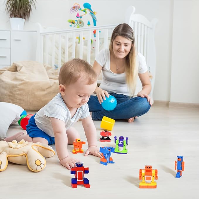 Alphabet Robots for Kids Alphabet Learning Toys, ABC Learning Toys for Kids Ages 3-5, Alphabots Transforming Alphabet Toy Robots for Kids 3-5, Alpha Bots, Carnival Prizes, Christmas Toys