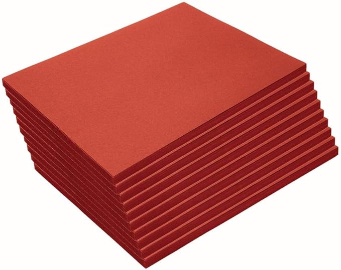 Construction Paper,Red,9 inches x 12 inches,500 Sheets,Heavyweight Construction Paper,Crafts,Art,Kids Art,Painting,Coloring,Drawing,Creating,Paper,Art Project,All Purpose