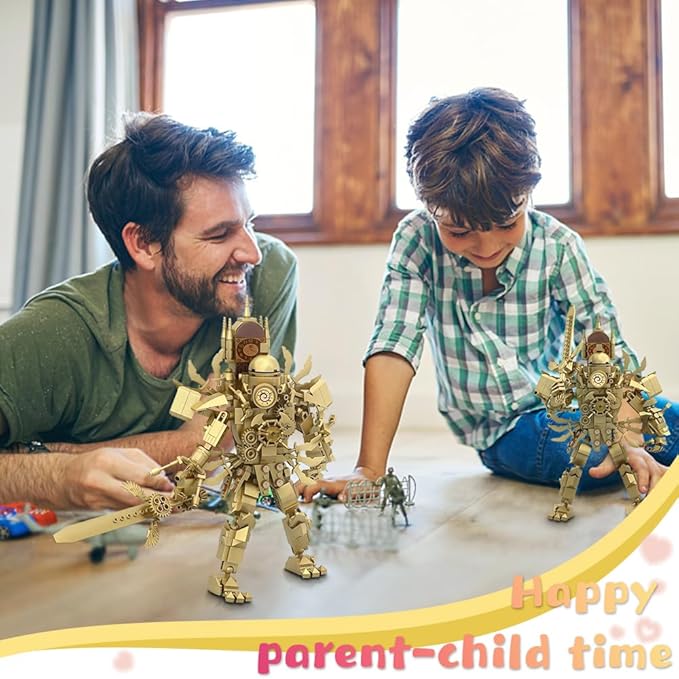 Skibid Toilet Blocks Toys,Upgrade Titan Super Clock Man Building Blocks Toys,Titan Clock Man Game Model Toys (ClockMan)