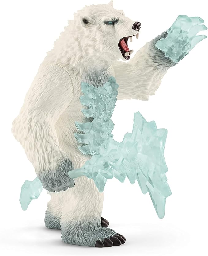 Schleich Eldrador, Eldrador Creatures, Action Figures for Boys and Girls 7-12 years old, Blizzard Bear with Weapon