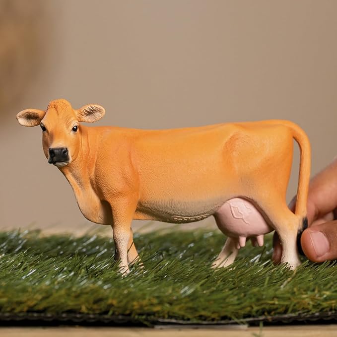 Schleich Farm World New 2024 Farm Animal Jersey Cow Toy Figurine
