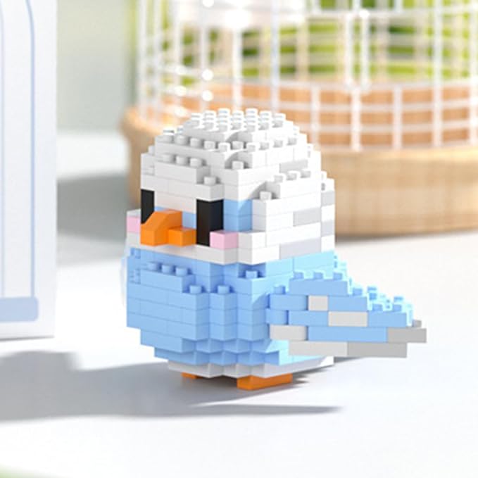 Birds Building Blocks for Adults Mini Building Blocks Birds Building Bricks Toy Micro Block Building Set Gift for Kids and Adults-242 PCS(Lovebird)