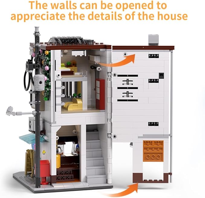 Japanese Street View Baozi Shop Building Blocks Toy - 1155PCS Mini Brick Simulation Architecture Construction Toy