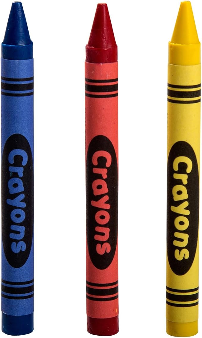 AmerCareRoyal Non-Toxic Crayons for Kids, Case of 720, 3-Pack Individually Cello Wrapped - Assorted Colors for Family Restaurants, Classroom, Parties and Activities, Toddler Crayons, Crayons in Bulk