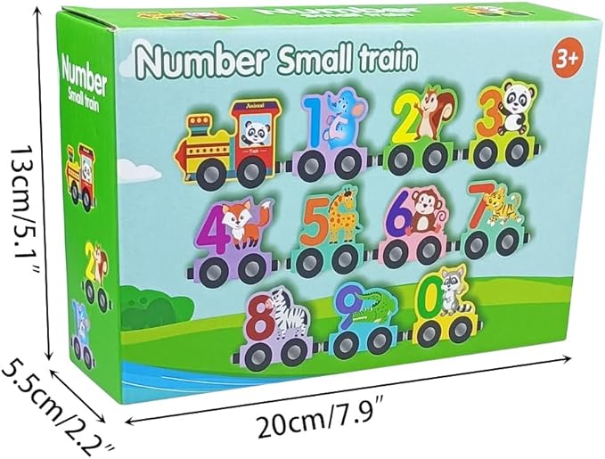 Anditoy Magnetic Wooden Animals Train Set Montessori Educational Toys for Kids Toddlers Easter Basket Stuffers Easter Toys Gifts