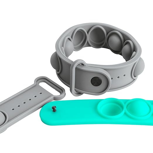 Really Good Stuff Sensory Bracelet Set of 6 - Calming Fidget Toy, Pop Bracelet for Stress & Anxiety Relief, Push Pop Bubble Fidget Sensory Toy - Fun Sensory Tool for Kids