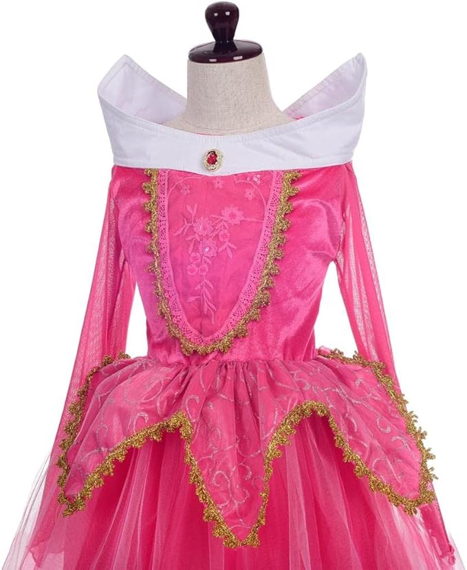 Dressy Daisy Beauty Princess Costume Dress Up Toddler Little Girls Halloween Birthday Party Fancy Ball Gown