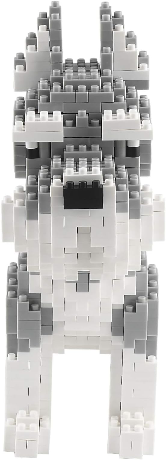 Larcele Dog Micro Building Blocks Pet Mini Building Toy Bricks,880 Pieces KLJM-02 (Schnauzer)