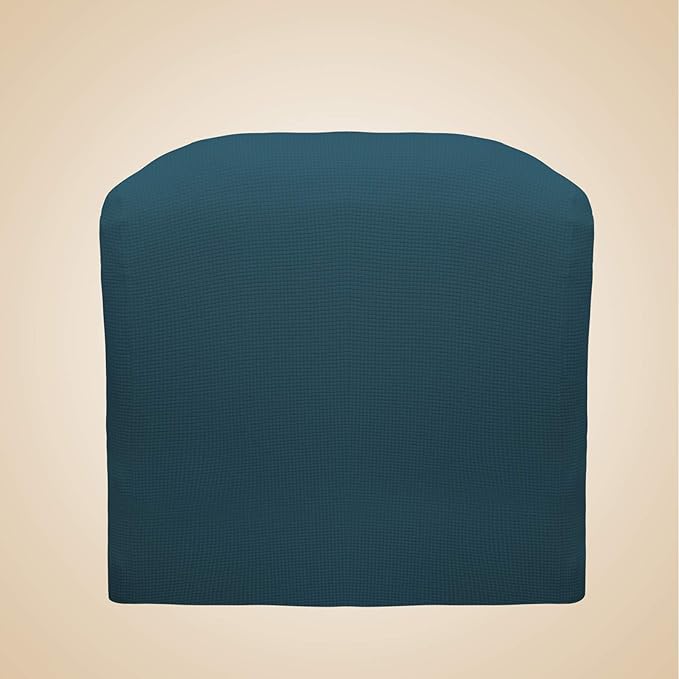 Easy-Going Recliner Stretch Sofa Slipcover Sofa Cover 1 Piece Furniture Protector Couch Soft with Elastic Bottom Kids,Polyester Spandex Jacquard Fabric Small Checks(Oversize Recliner,Deep Teal)