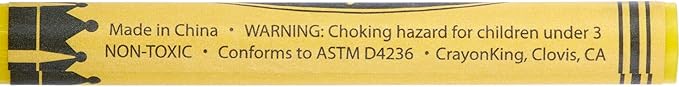 CrayonKing 100 Sets of 3-Packs in Cello (300 total bulk Crayons) Restaurants, Party Favors, Birthdays, School Teachers & Kids Coloring Non-Toxic Crayons