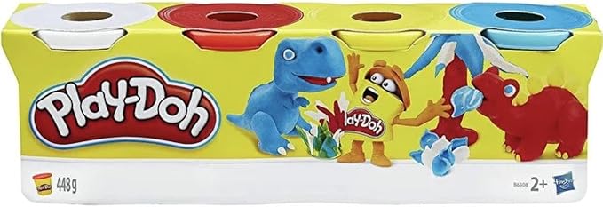 Play-Doh Tubs, Assorted, 25.4 x 6.3 x 7.1 Centimeters