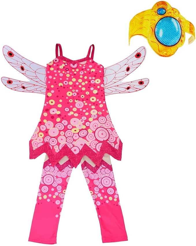 Lito Angels Girls Costume Fairy Fancy Dress Up Halloween Party Outfit with Wings