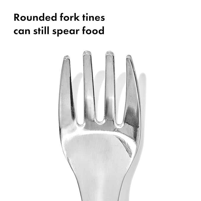 OXO Tot Fork and Spoon Set - Blossom