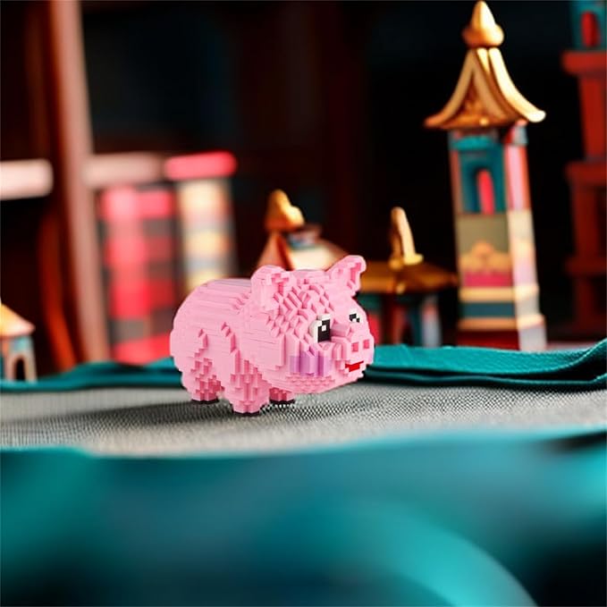Larcele Micro Pig Building Blocks Mini Building Toy Bricks,1547 Pieces KLJM-02 (Model 558)