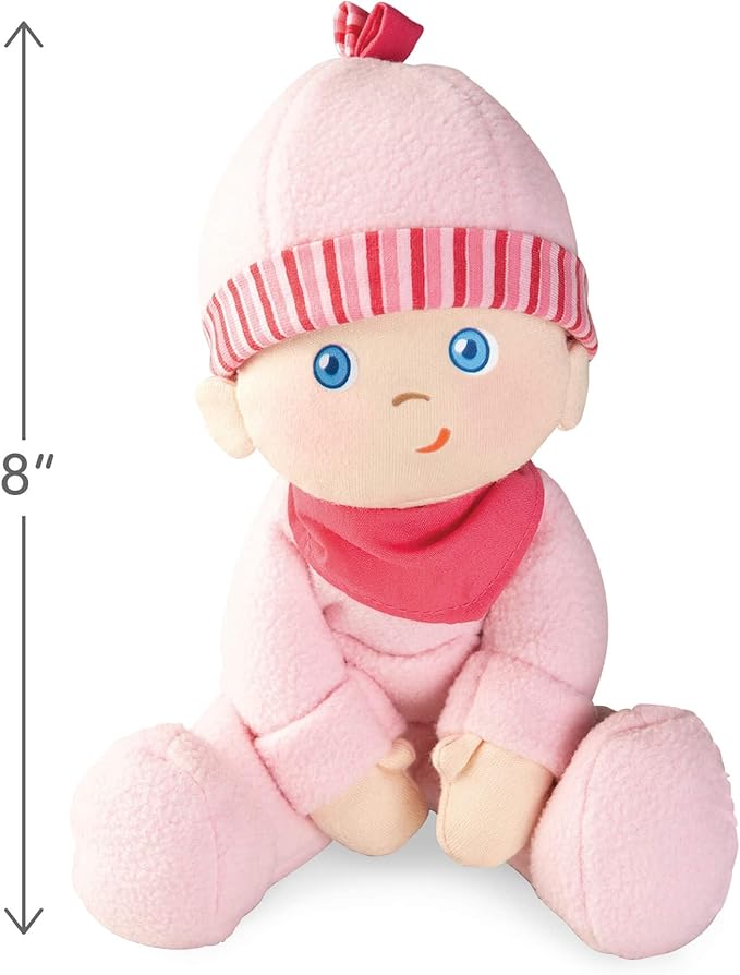 HABA Doll Snug Up Luisa My First Baby Doll, Machine Washable & Safe for Birth & Up, Baby Dolls, Newborn Toys, Baby Girl Gifts