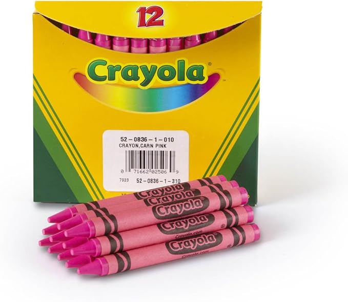 Crayola Crayons in Pink, Bulk Crayons, 12 Count (5208361010)