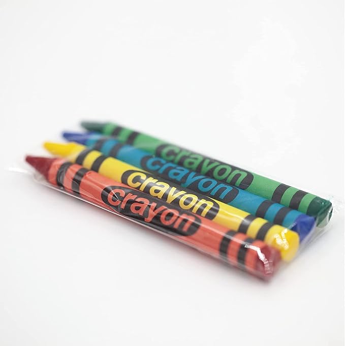 Lucky Art 400 Sets of 4 Packs (1600 count) Standard Size Crayons - Mini Crayon Packs, Non-Toxic Crayons; Crayons in bulk for Kids Party Favors, School Supplies for Teachers & Travel Crayons