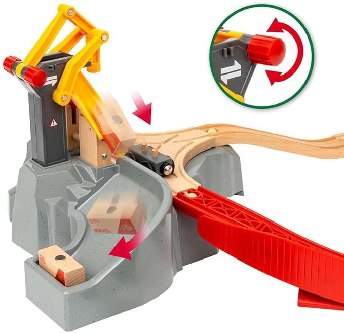 BRIO World 36010 Cargo Mountain Set | 49 Piece Wooden Train Set Toy for Kids Age 3 & Up | Dynamic Play Experience | FSC-Certified Materials | Great Addition to Existing Train Sets