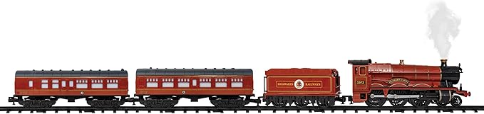 Lionel Battery-Operated Hogwarts Express Toy Train Set with Bluetooth, Locomotive, Train Cars, & Track with Authentic Train Sounds, Lights, & Water Vapor Smoke Effects for Kids 4+
