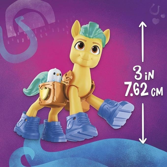 My Little Pony: A New Generation Movie Crystal Adventure Hitch Trailblazer - 3-Inch Pony Toy with Surprise Accessories, Friendship Bracelet
