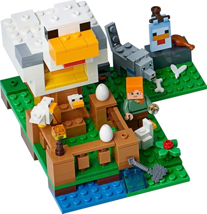 LEGO Minecraft The Chicken Coop 21140 Building Kit , 84 months to 168 months(198 Pieces)