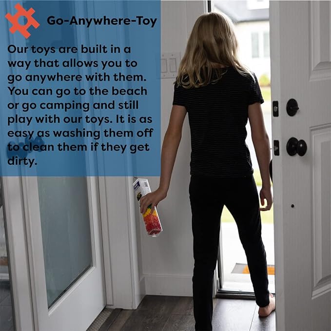 KADU Taffy 250 Piece Set - STEM/STEAM Building + Construction Toy, for Open + Imaginative Play