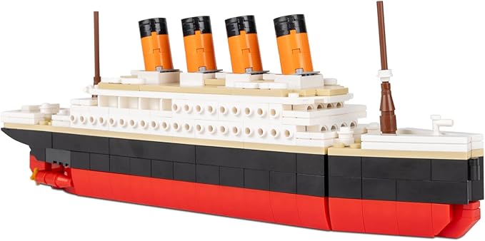 Brick Loot Titanic Building Blocks Large Set, Toy Ship Model Kit, Building Bricks Sets for Adults or Kids, 6 Year Old +, Home Decor, Quality Blocks Compatible with Lego & Major Brands, 390 Pieces
